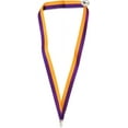 thumbnail image 1 of PinMart Neck Ribbon Lanyards for ID Badges - Gold/Purple - 10 Pack, 1 of 7