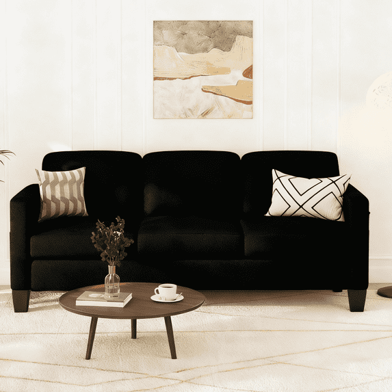Pinmoco 37" sofa for Living Room and Small Space, Black