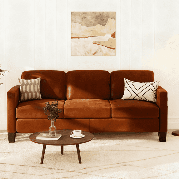 Pinmoco 37" sofa for Living Room and Small Space, Black