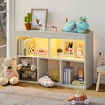 thumbnail image 1 of Pinmoco 5-Cube Reversible Toy Storage Organizer LED Kid's Shelf Multipurpose Bookcase, Gray, 1 of 12