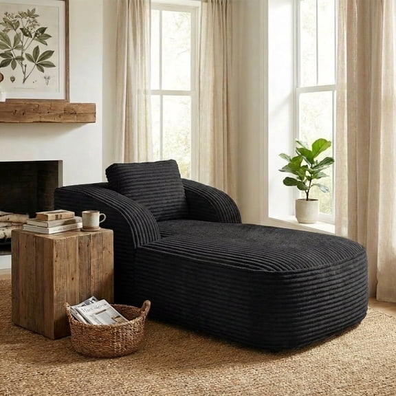 Pinmoco Cloud Sectional Couch for Living Room,Modern Modular Couch with Deep Seat and Side Pockets, Upholstered Couches Boneless Sofa, No Assembly Required, Black