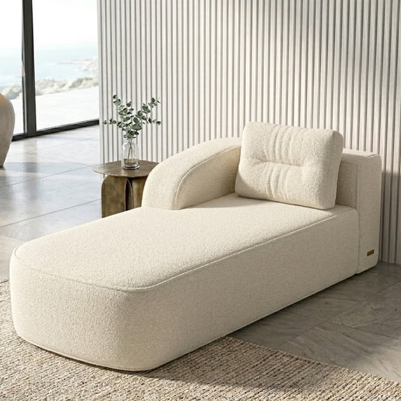 Pinmoco Cloud Sectional Couch for Living Room,Modern Modular Couch with Deep Seat and Side Pockets, Upholstered Couches Boneless Sofa, No Assembly Required, Off White