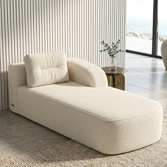 Pinmoco Cloud Sectional Couch for Living Room,Modern Modular Couch with Deep Seat and Side Pockets, Upholstered Couches Boneless Sofa, No Assembly Required, Off White