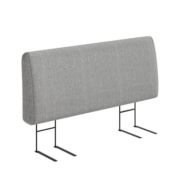 Pinmoco Upholstered Foam Headboard for Queen Bed, Height Adjustable and Ergonomic Head Board, Fabric Gray