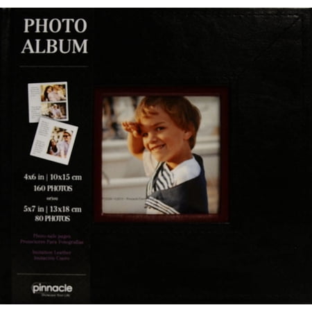 Pinnacle 2 Tone Black Frame Front Photo Album