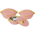 thumbnail image 1 of Pinnacle 3-Pc Insulated Casserole Set – 3/2/1L Hot Food Warmer with Lids Rose, 1 of 9