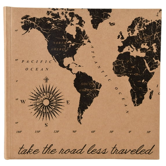 Pinnacle 4"x6" World Map Photo Album