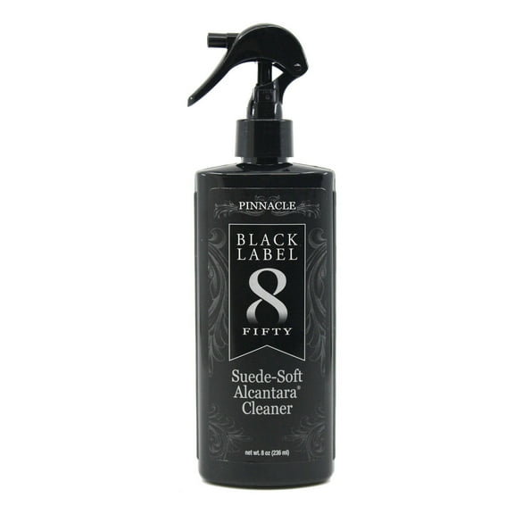 Pinnacle Black Label Suede-Soft Alcantara® Cleaner (8 oz): Premium Care for Micro-Suede & Alcantara Surfaces - Gently Removes Stains, Refreshes, and Deodorizes - Safe for All Interior Fabrics