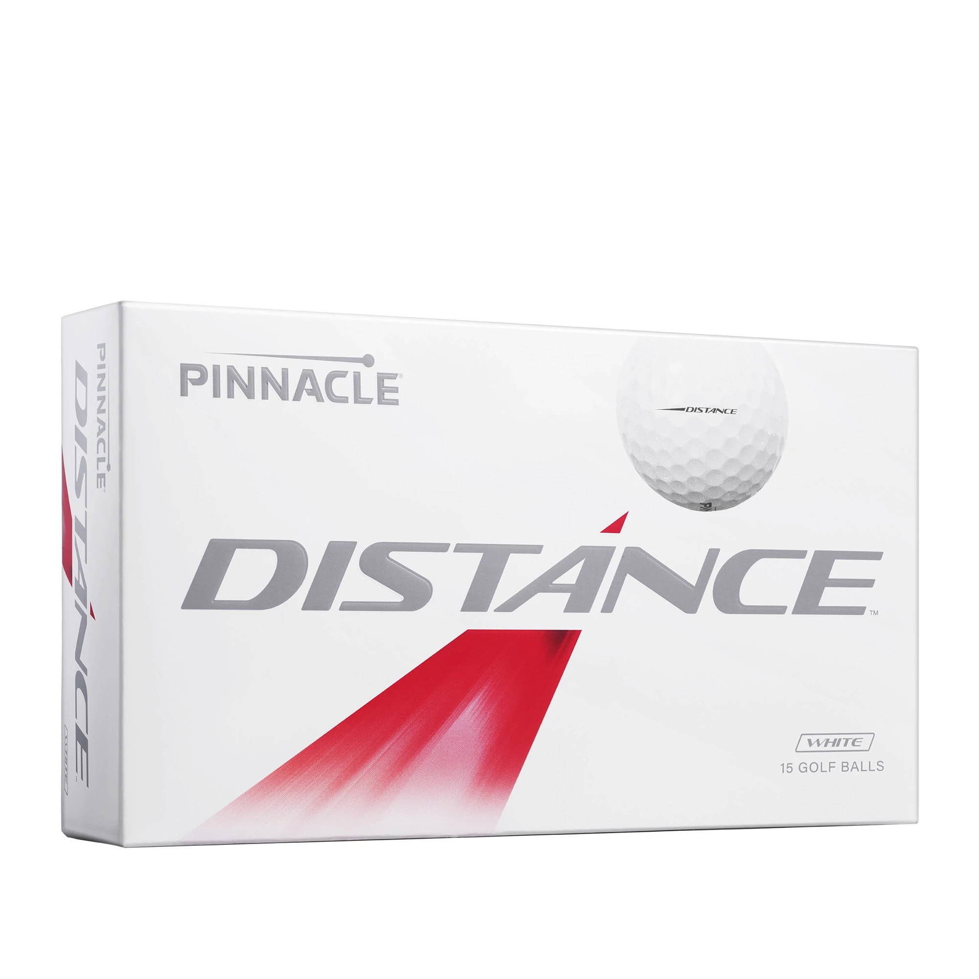Pinnacle Distance Golf Balls, 15-Pack, White, High Energy Core