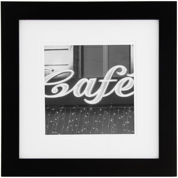 Pinnacle Frame Gallery Mat Frame, 12x12, Black