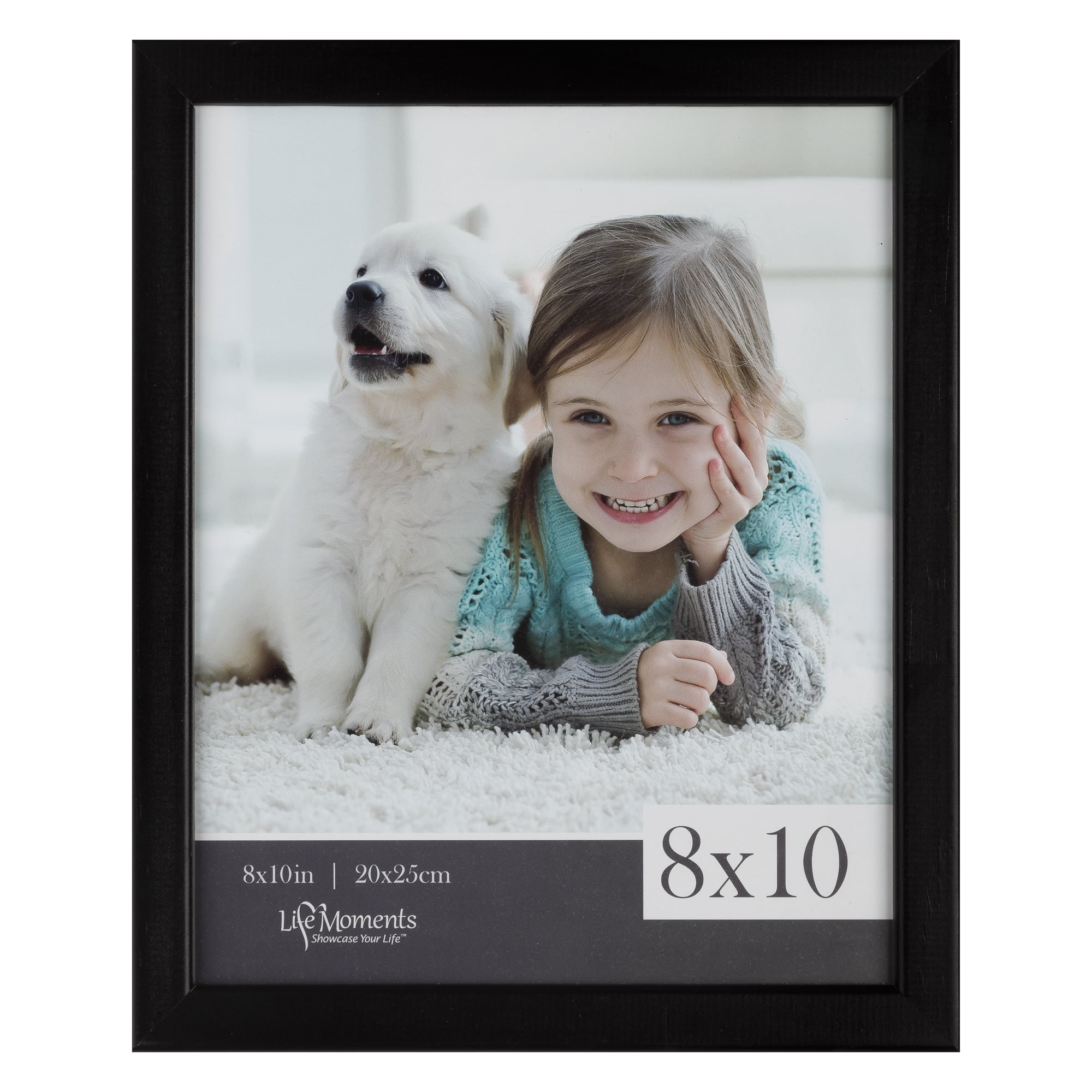 Pinnacle Frames and Accents Life Moments 8"x10" Picture Frame, Black