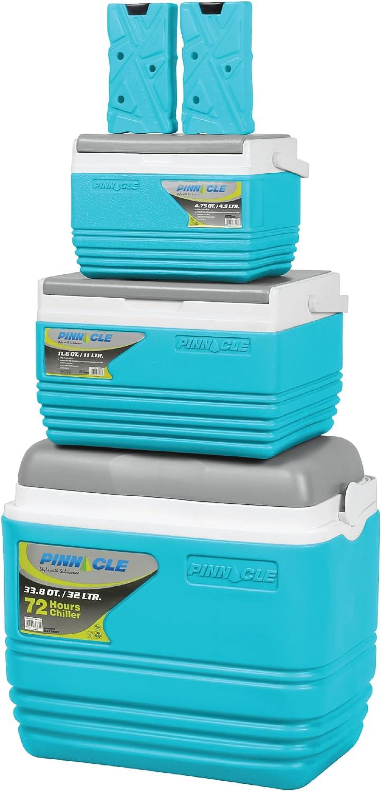 Pinnacle Ice Chest Set 3pcs Insulated Cooler Bag 32L/11L/4.5L with