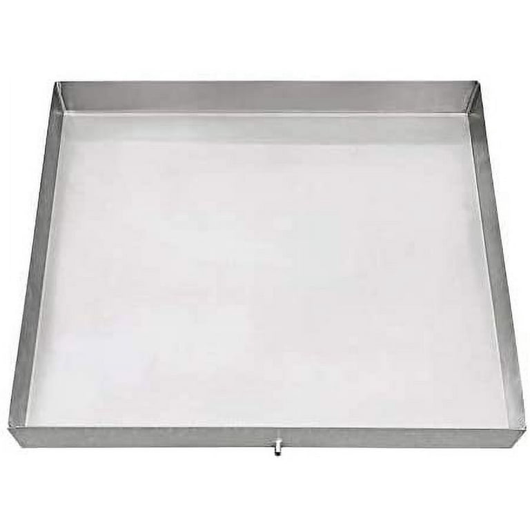 30 in. x 32 in. Stainless Front-Load Washer Drain Pan