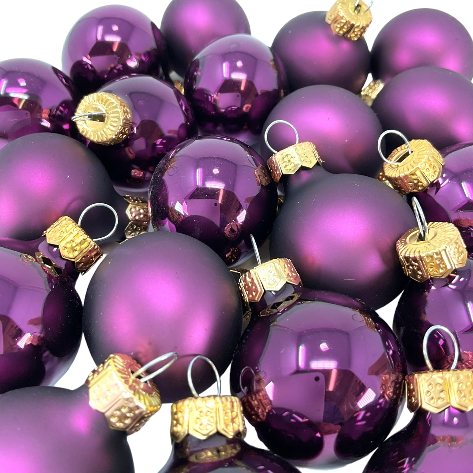 Lavender Paisley Glass Christmas Ball Ornament - Handcrafted In Poland, 4.25" Tall, By Thomas Glenn