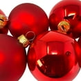 thumbnail image 1 of Pinnacle Peak Trading Red Shiny and Matte Polish Glass 60mm Ball Bauble Ornaments 6 Piece Made in Poland 2.4 Inch, 1 of 8