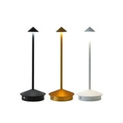 Pinnacle Table Lamp Modern Minimalist Design, Cone Base, Inverted Pyramid Shade, Ideal for Contemporary Spaces