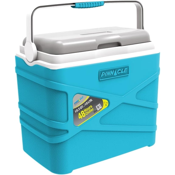 Pinnacle 10âŻL Insulated Cooler Lunch Box Portable Hard Cooler for Camping - Blue