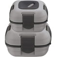 thumbnail image 1 of Pinnacle Thermoware 2-Pc Leak Proof Insulated Lunch Box Hot Food Container Set, Gray, 1 of 8