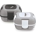 thumbnail image 1 of Pinnacle Insulated Leak-Proof Lunch Box Set of 2, 16oz, Heat Release Valve, Gray, 1 of 7
