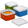 Pinnacle Thermoware 3-Pc Kids Lunch Box Snack Container Set, Blue/Green