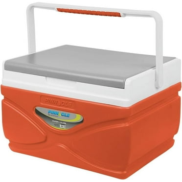 Pinnacle Thermoware 4.5 Liter Hard Portable Cooler Picnic Camping Outdoor Coolbox, Orange