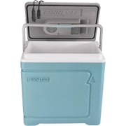 Pinnacle Thermoware 30 L Electric Portable Coolbox 12V Travel Cooler with Adapter   Blue