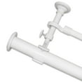 thumbnail image 1 of Pinnacle  White Optima End Cap Double Curtain Rod 144-240, 1 of 2