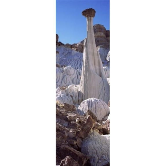 Pinnacle formations on an arid landscape Wahweap Hoodoos Arizona USA Poster Print by - 12 x 36