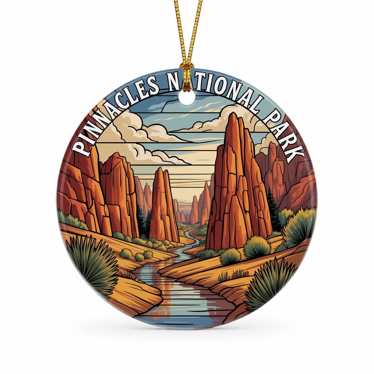 Oinnacles Pinnacles National Park Christmas Travel Keepsake, California Souvenir ...