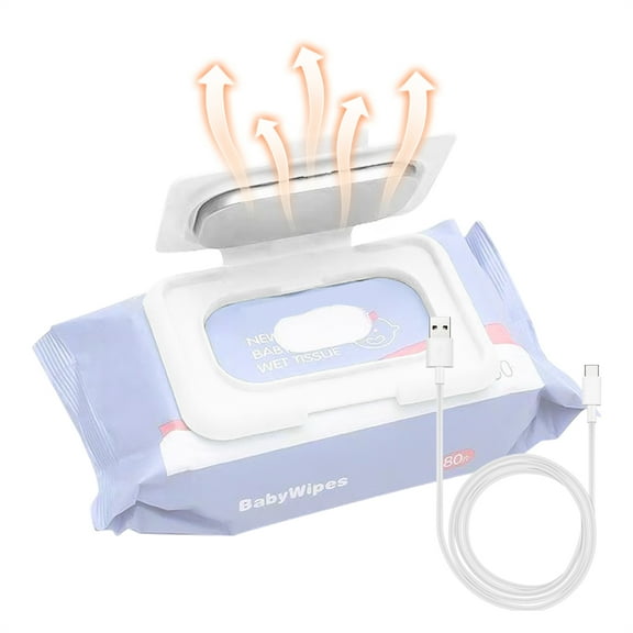 Pinnaco Baby Wipe Warmer Portable USB Powered Wipes Heater for Traveling