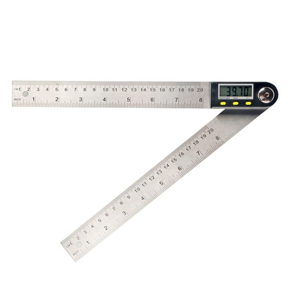 Pinnaco Digital LCD Display Angle Ruler Stainless Steel Electronic Goniometer Protractor Measuring Tool