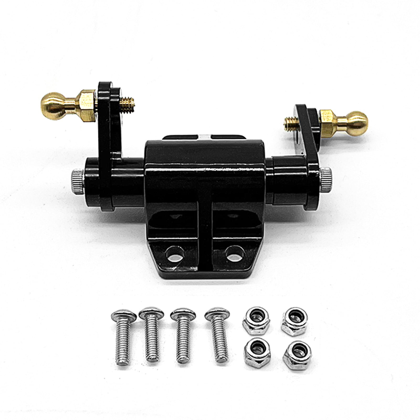 GPM Aluminum Center Gear Box Upgrade Part For Tamiya 1/14 Scale Trucks (Black) - 1 Set