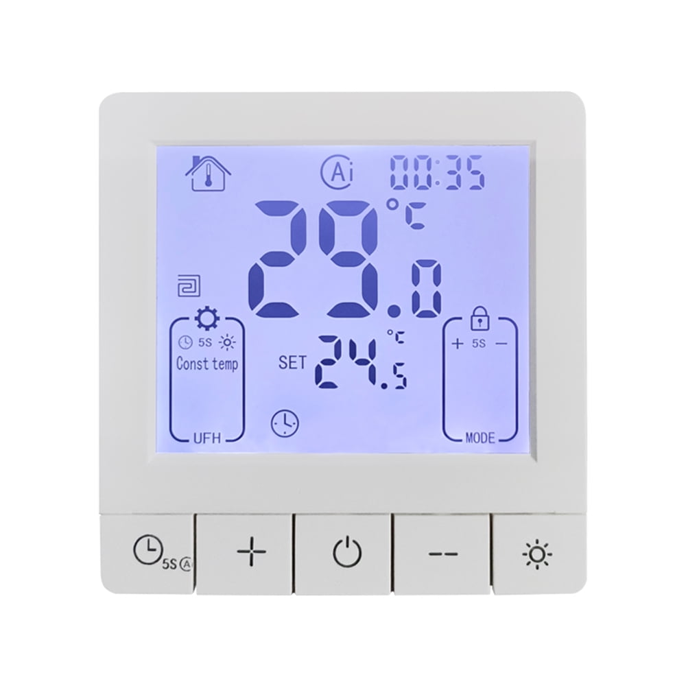 Pinnaco Smart Thermostat for Home Programmable Temperature Control, 24H ...