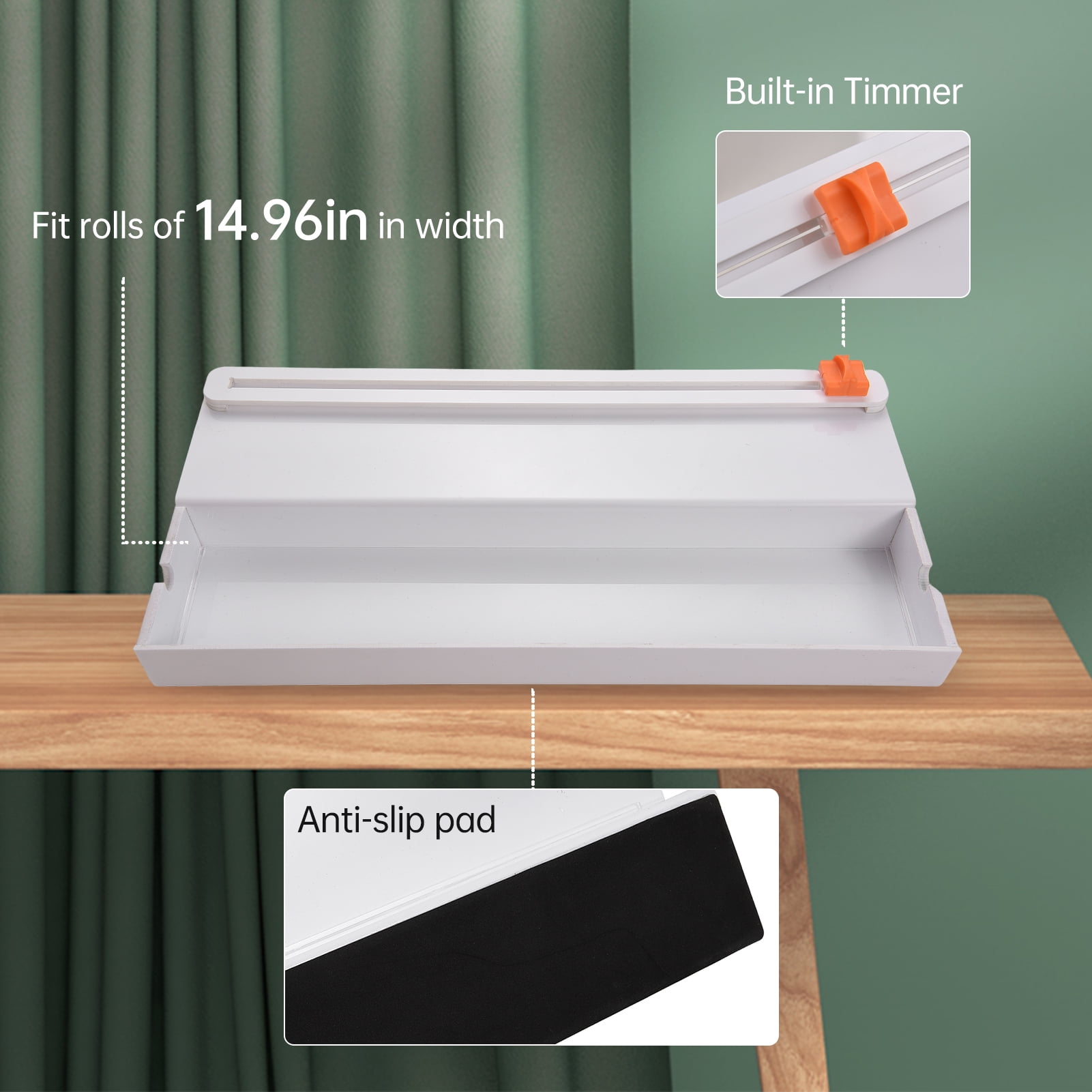 Pinnaco Vinyl Roll Holder with Trimmer for Cricut MAKER 3 and Cricut