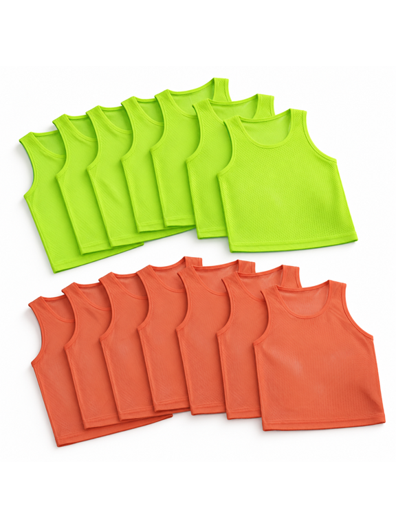 Pinnies For Sports 12 24 Pack Reversible Team Practice Vests