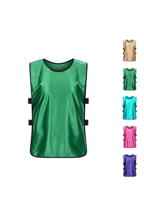 Pinnies Scrimmage Vests for Adult Lightweight Breathable Crewneck Soccer Pennies Sports Tank Tops