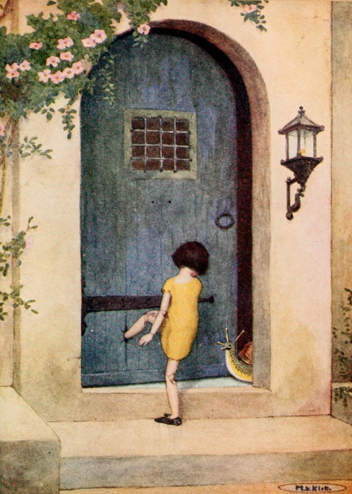Pinnochio 1920 Foot stuck in the door Canvas Art - Maria Kirk (18 x 24)