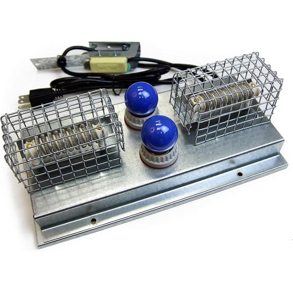 Pinnon Hatch Farms 0537 - Replacement Heater & Thermostat for Box Brooder 110V