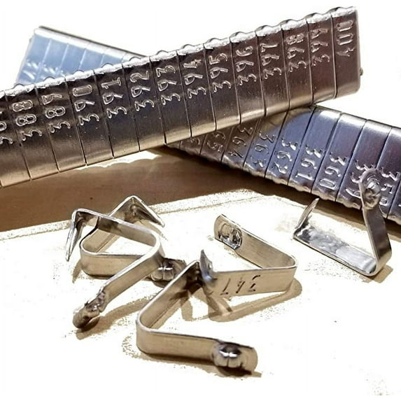 Pinnon Hatch Farms Numbered Silver Jiffy Wing Bands 300 Pieces