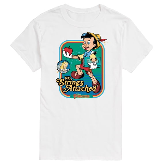 Pinocchio - No Strings Attached - Men's Short Sleeve Graphic T-Shirt