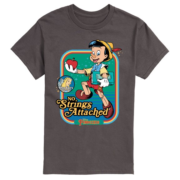 Pinocchio - No Strings Attached - Men's Short Sleeve Graphic T-Shirt