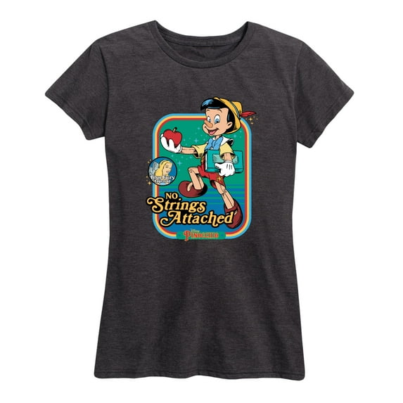 Pinocchio - No Strings Attached - Women's Short Sleeve Graphic T-Shirt