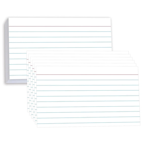 Pinovk 3x5 Inch Ruled Index Cards, Gift Set, 100 Cards - Walmart.com