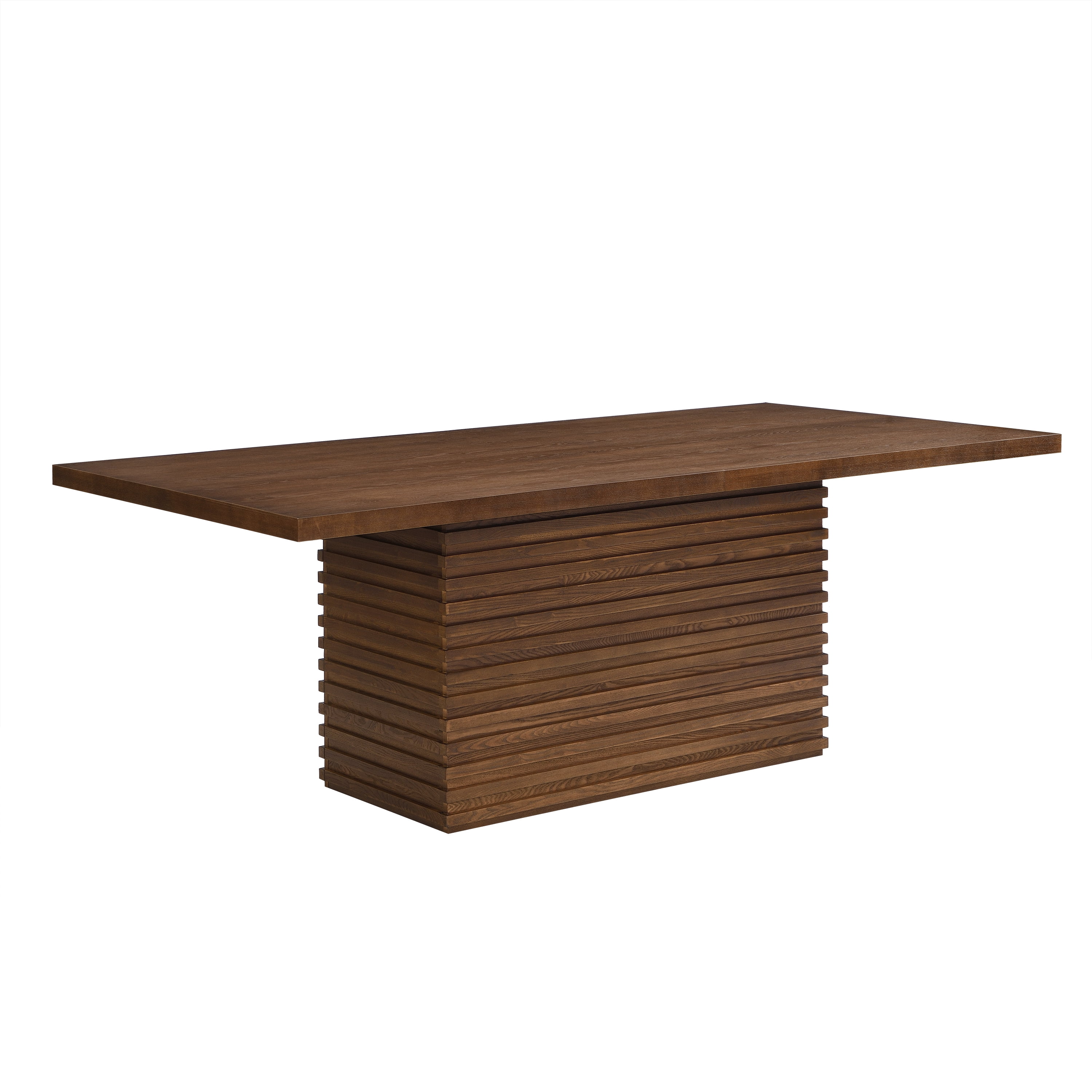 Pinovk Coad Rectangular 84-inch Dining Table (Walnut) - Walmart.com