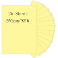 thumbnail image 1 of Pinovk Light Yellow Cardstock, 25 Sheets 8.5 x 11 Thick Pape, 250gsm/92lb Card Stock Printer Paper for Halloween, Christmas, Invitations, Crafts, DIY Cards, Scrapbooking, and Stationery Printing, 1 of 8