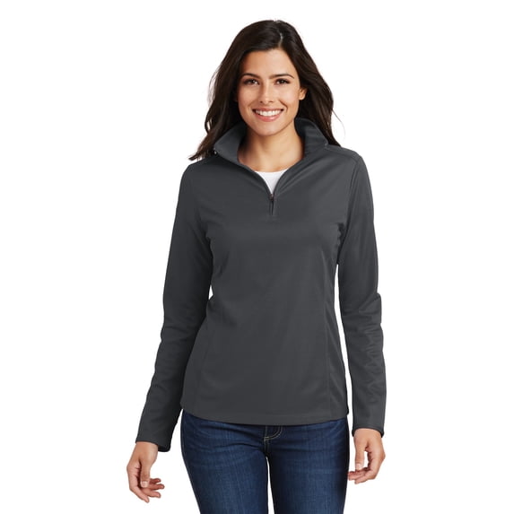 Port Authority ® Ladies Pinpoint Mesh 1/2-Zip . L806