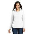 thumbnail image 1 of Port Authority L806 Ladies Pinpoint Mesh 1/2-Zip Pullover, 1 of 2