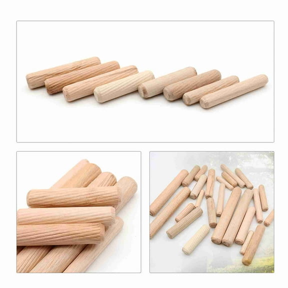 Pins 100pcs Dowel Wood Dowels Fluted Wooden Dowels Set Of 100pcs Dowel Pins Fluted Pins For Furniture Cabinets