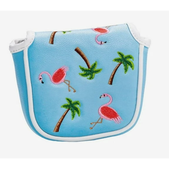 Pins & Aces Dancing Flamingos Mallet Putter Headcover (Blue/Pink) 2025 NEW