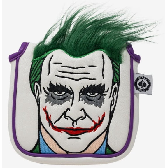 Pins & Aces Joker Mallet Putter Headcover (White, X-LARGE) Golf 2025 NEW